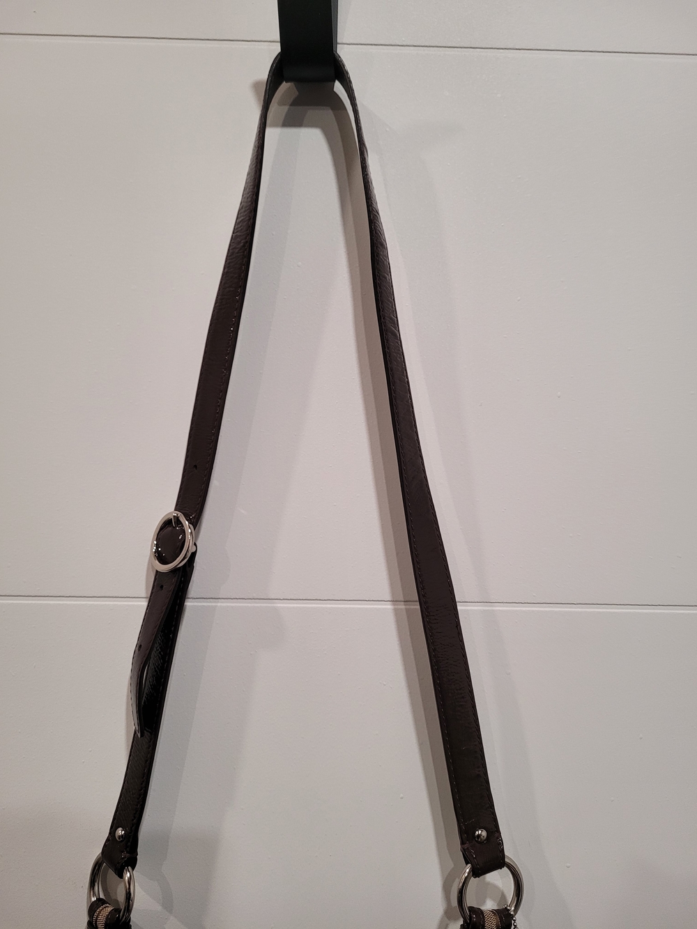 Coach Coco/Chocolate Brown Signature Canvas Classic TurnLock Crossbody Bag - Picture 5 of 11